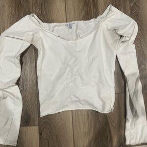 White Brandy Melville off the shoulder top